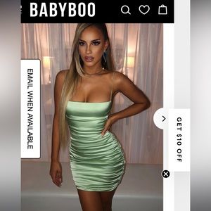 BabyBoo anastasia mini dress light green